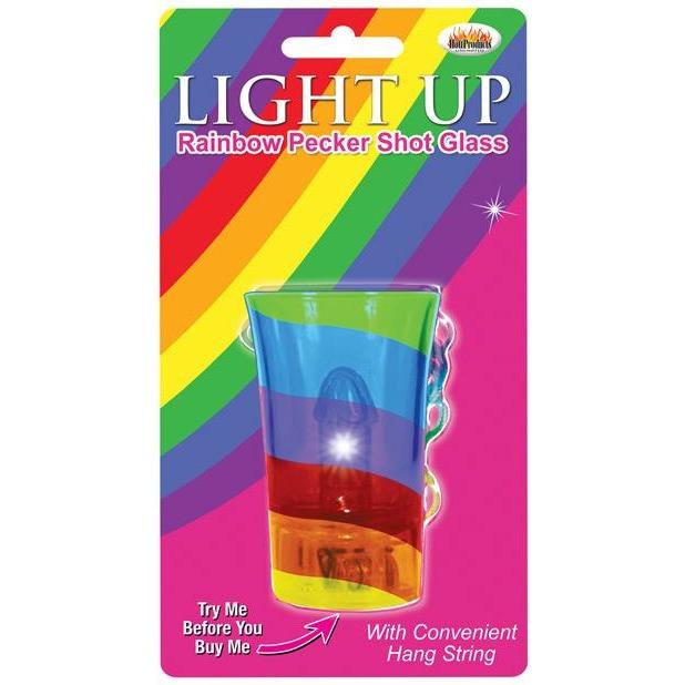 Light Up Rainbow Pecker Shot Glass