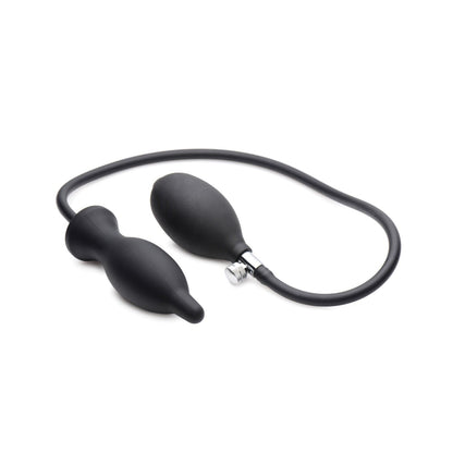 Master Series Dark Inflator Inflatable Silicone Anal Plug