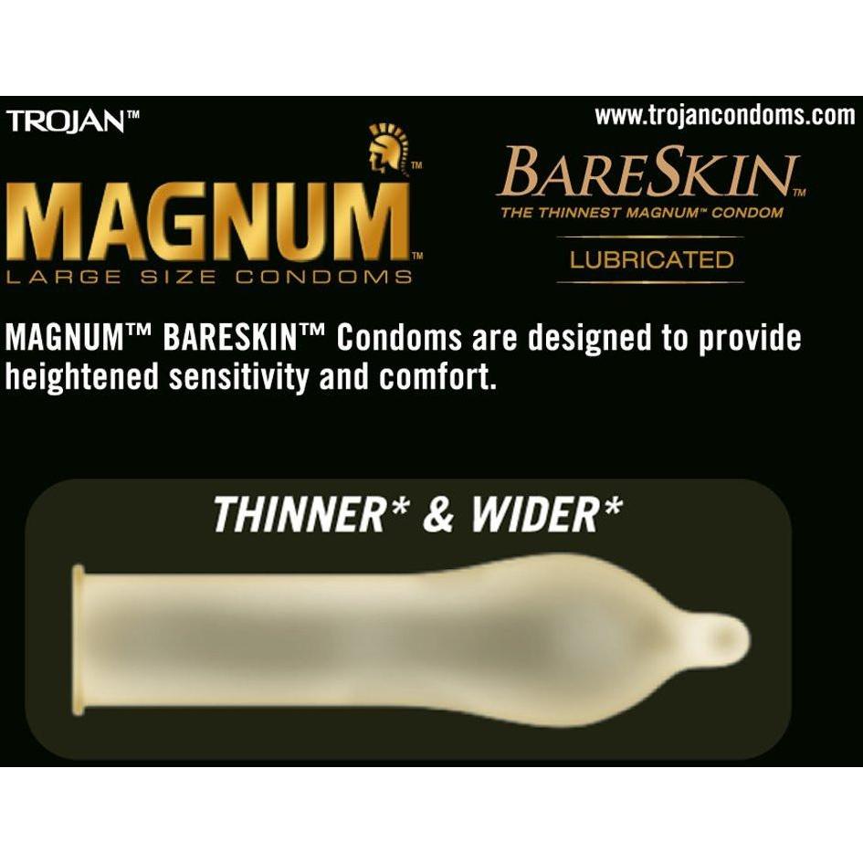 New Trojan Magnum Bareskin Condoms - Box of 10 Adam's Toy Box New Trojan Magnum Bareskin Condoms - Box of 10 Adam's Toy Box