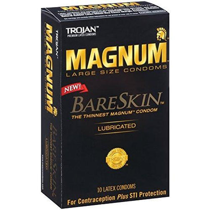 New Trojan Magnum Bareskin Condoms - Box of 10