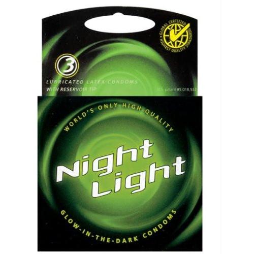 Example: Night Light Glow in the Dark Condom - Box of 3