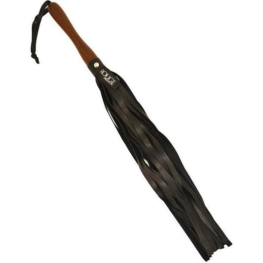 Rouge Leather Flogger w/Wooden Handle