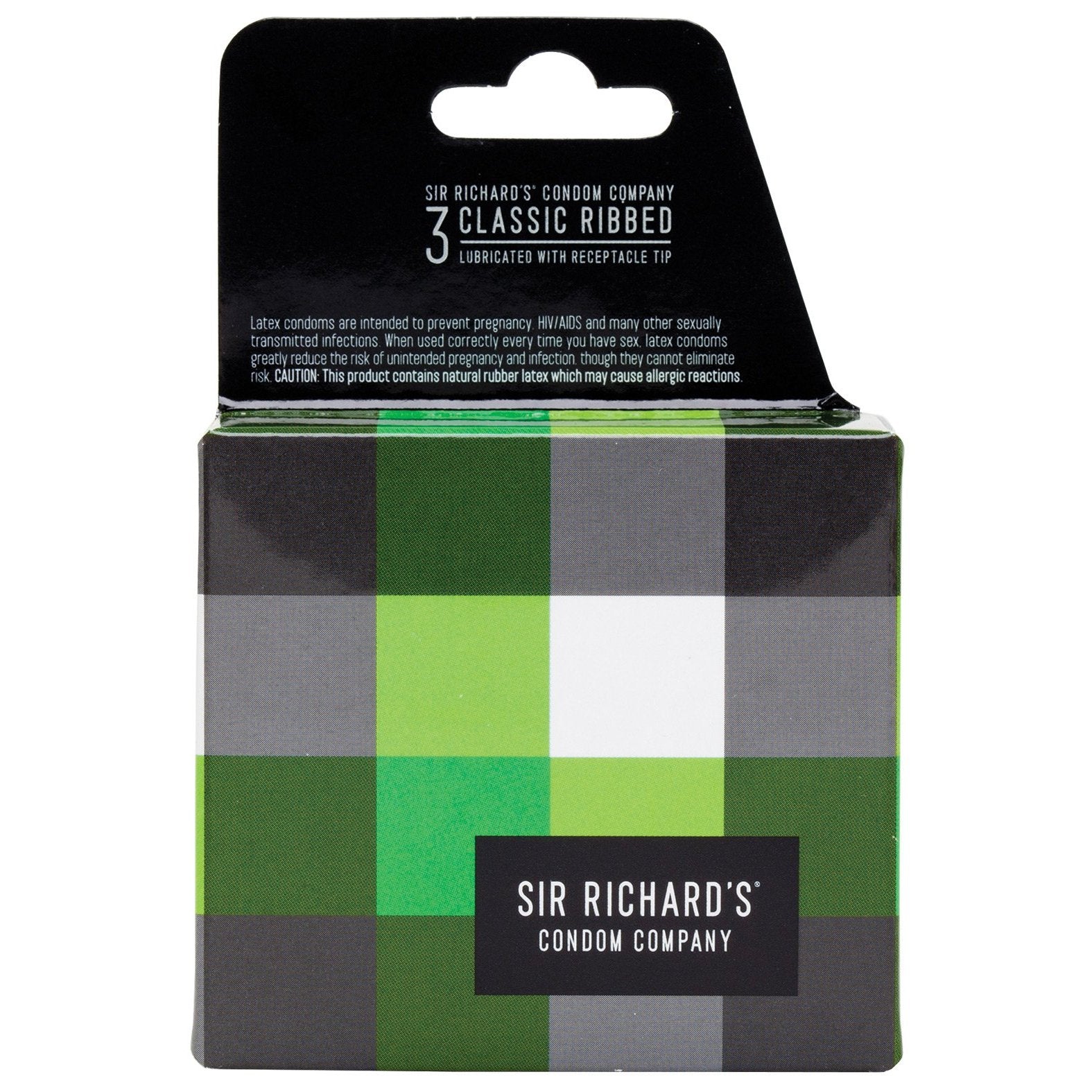 Sir Richard's Classic Ribbed Condom - Pack of 3