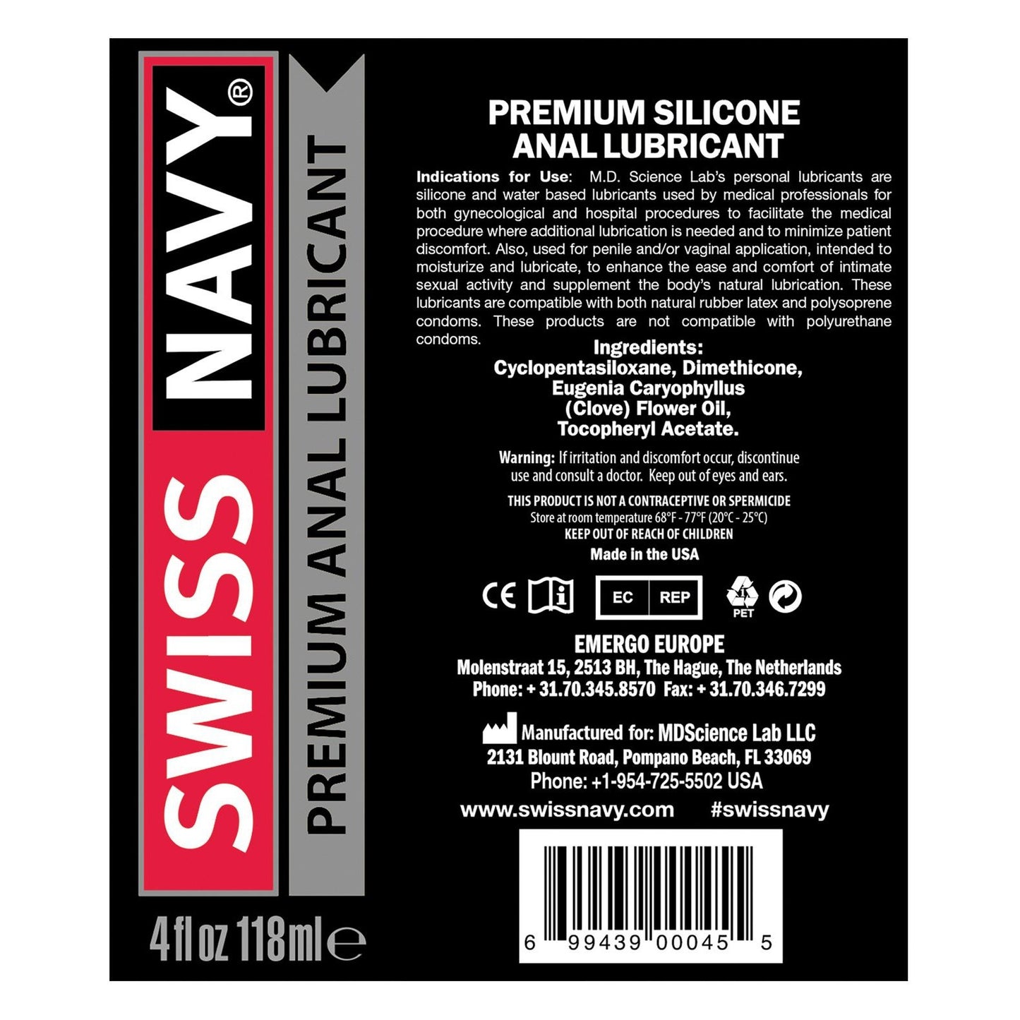 Swiss Navy Premium Silicone Lubricant