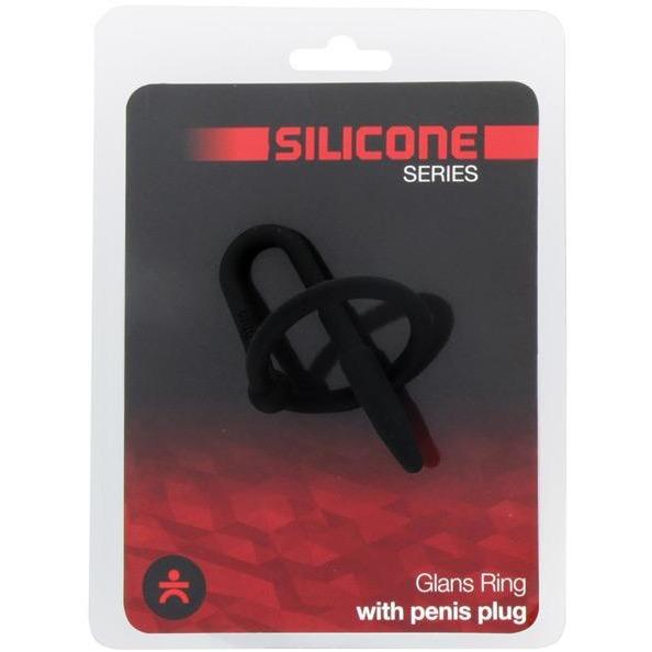 Titus Silicone Series Penis Plug with Glans Ring