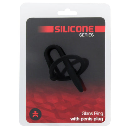Titus Silicone Series Penis Plug with Glans Ring