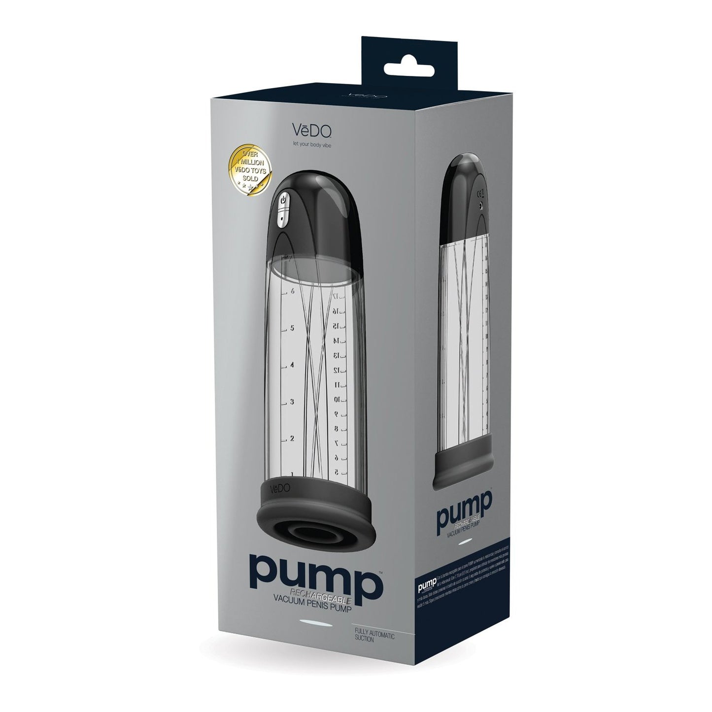 VeDO Pump Rechargeable Vacuum Penis Pump Adam's Toy Box VeDO Pump Rechargeable Vacuum Penis Pump Adam's Toy Box